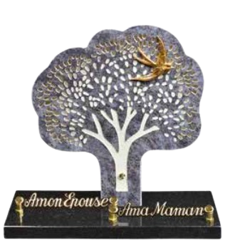 Plaque funéraire granit